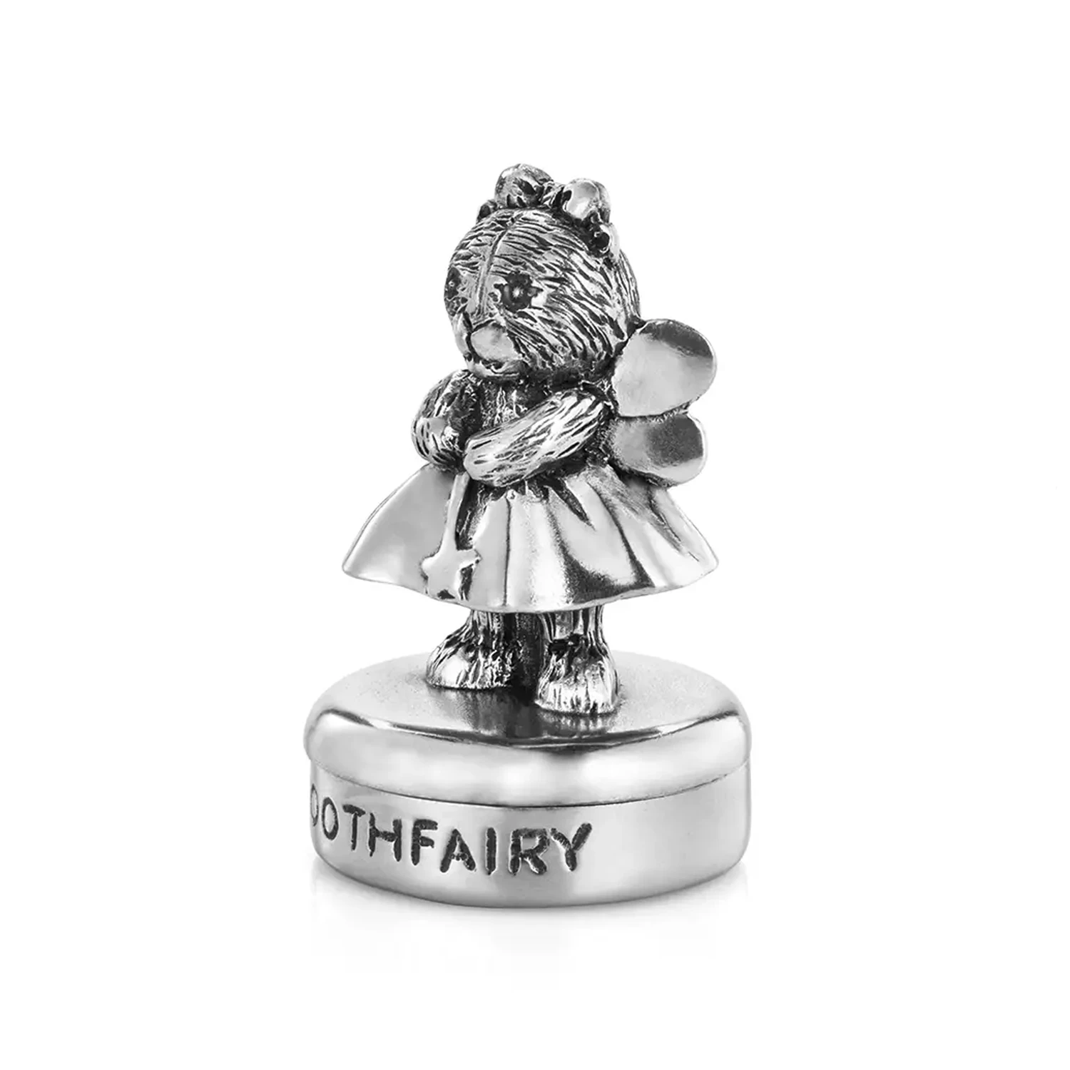 Pewter Tooth Fairy Teddy Engraved Trinket Box 4 Pewter Tooth Fairy Teddy Engraved Trinket Box - Image 2