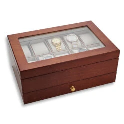 Personalised Harrison Watch Box – Walnut