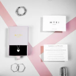 Italian Love Lock Heart Padlock Necklace – Silver -Fashion Accessories 1507P0403 SS 4