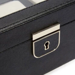 Wolf Palermo Leather Watch Box – Anthracite Black -Fashion Accessories 213802 7