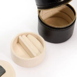 Wolf Palermo Watch Roll And Jewellery Pouch – Anthracite Black -Fashion Accessories 213902 6