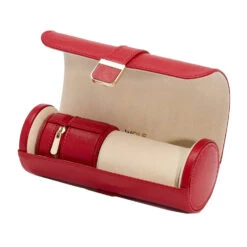 Wolf Palermo Watch Roll And Jewellery Pouch – Red -Fashion Accessories 213972 2