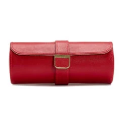 Wolf Palermo Watch Roll And Jewellery Pouch – Red -Fashion Accessories 213972 3