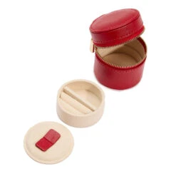 Wolf Palermo Watch Roll And Jewellery Pouch – Red -Fashion Accessories 213972 7