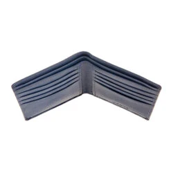 Pebble Grain Leather Slim Billfold Wallet – Blue 9 Pebble Grain Leather Slim Billfold Wallet – Blue -Fashion Accessories 23 5501