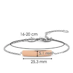 TI SENTO - Milano TI SENTO – Milano Name Bar Bracelet Rose Gold -Fashion Accessories 2879SR 8