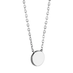 TI SENTO - Milano TI SENTO – Small Disc Milano Necklace Silver -Fashion Accessories 3892SI 2