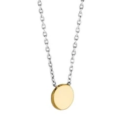 TI SENTO - Milano TI SENTO – Small Disc Milano Necklace Gold -Fashion Accessories 3892SY 2