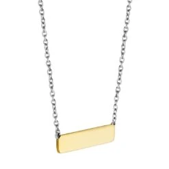 TI SENTO - Milano TI SENTO – Engraved Milano Necklace Gold -Fashion Accessories 3893SY 2