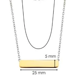 TI SENTO - Milano TI SENTO – Engraved Milano Necklace Gold -Fashion Accessories 3893SY 8