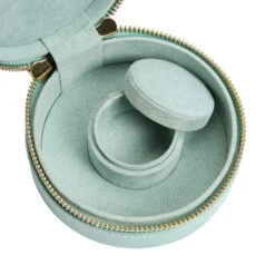 Wolf Sophia Leather Mini Bracelet Case – Jade Blue -Fashion Accessories 392330 5