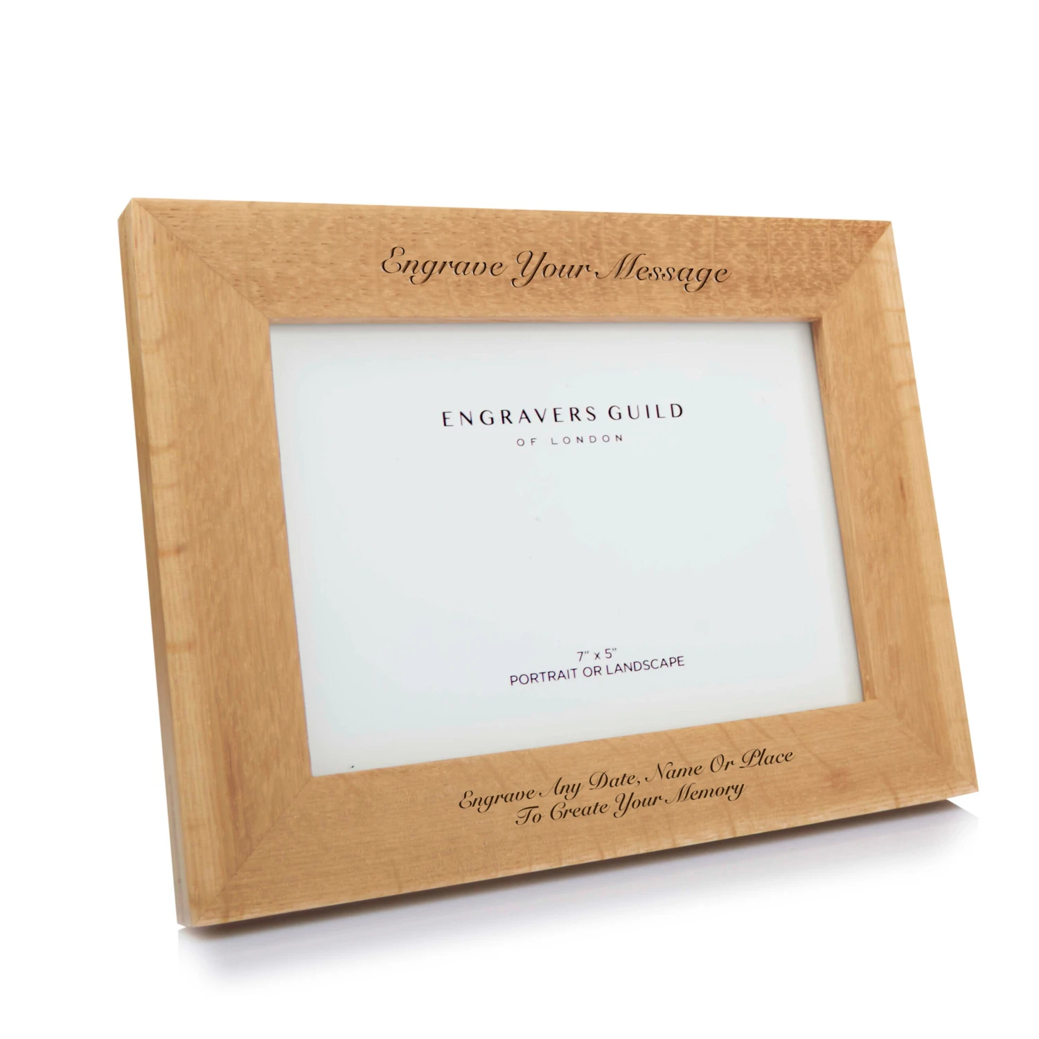 Personalised Solid Oak Photo Frame – 5×7 4 Personalised Solid Oak Photo Frame – 5×7 - Image 2