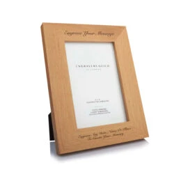 Solid Oak Personalised Photo Frame – 4×6
