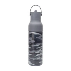 Personalised Sports Bottle – Grey Camo (500ml)