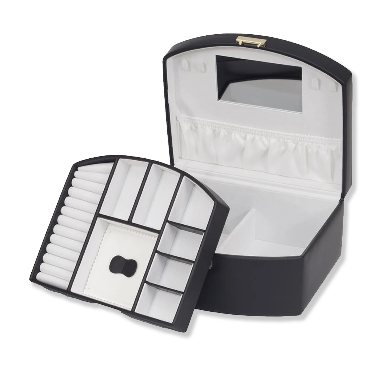 Personalised Orla Black Jewellery Box – Large 5 Personalised Orla Black Jewellery Box – Large - Image 3