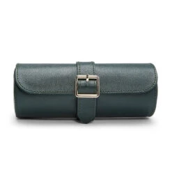 Wolf British Racing Green Triple Watch Roll