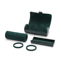 Wolf British Racing Green Triple Watch Roll -Fashion Accessories 792941 3