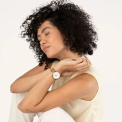 18K Rose Gold And White Kahlo Ladies Watch -Fashion Accessories 9356731221223 3 1