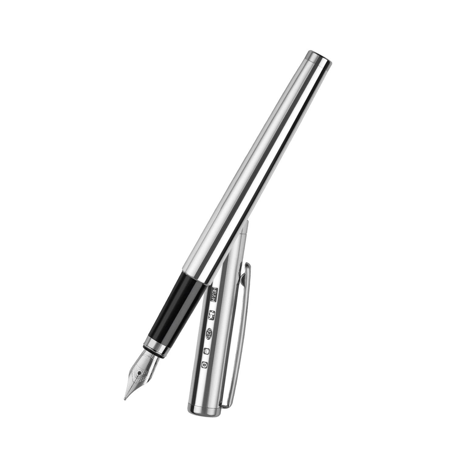 Engraved Sterling Silver Hallmark Fountain Pen 3 Engraved Sterling Silver Hallmark Fountain Pen