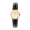 9ct Gold Watch With Leather Strap – Round