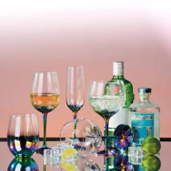 Personalised Metallic Rainbow Glass Flute -Fashion Accessories ART12861 2