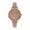 Spirit Ladies Mink & Rose Gold Floral Watch – Faux Leather Strap 1 Spirit Ladies Mink & Rose Gold Floral Watch – Faux Leather Strap -Fashion Accessories ASPL121 PERS
