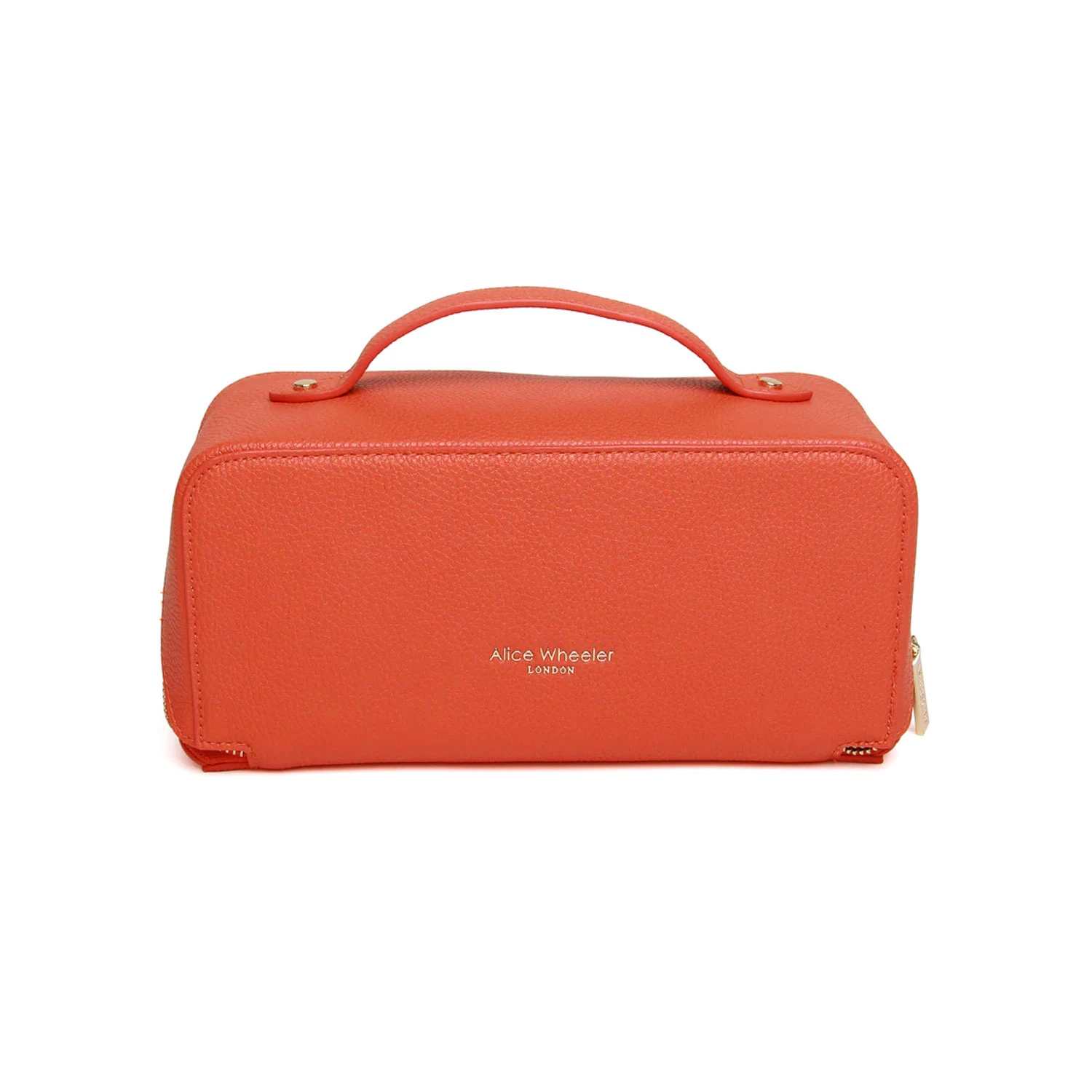 Personalised Vanity Train Case – Orange 5 Personalised Vanity Train Case – Orange - Image 3