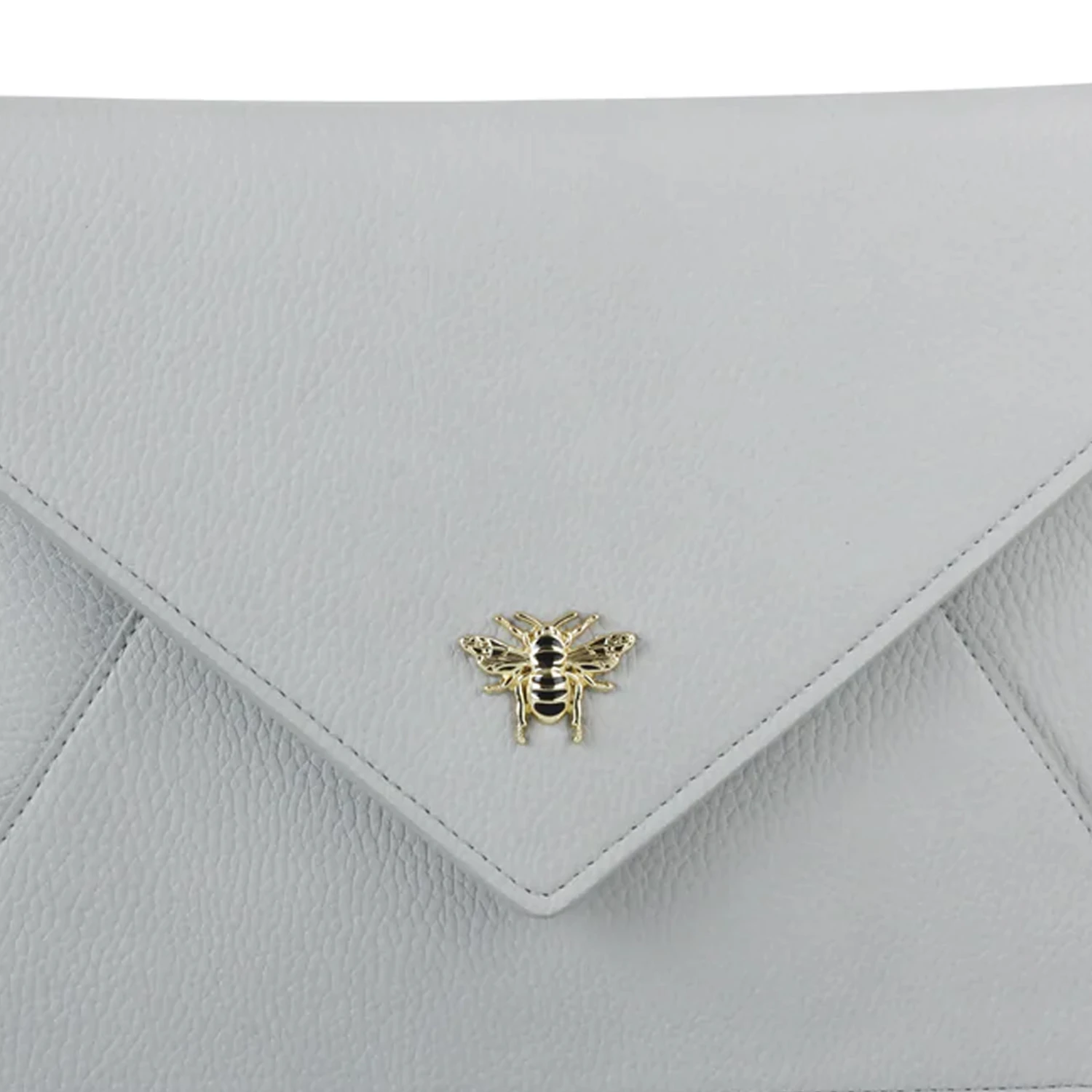 Personalised Envelope Clutch Bag – Grey 4 Personalised Envelope Clutch Bag – Grey - Image 2