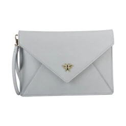 Personalised Envelope Clutch Bag – Grey