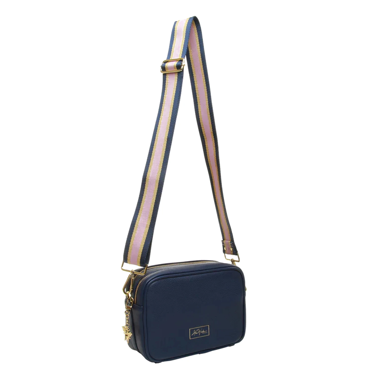 Personalised Cross Body Bag – Navy 4 Personalised Cross Body Bag – Navy - Image 2