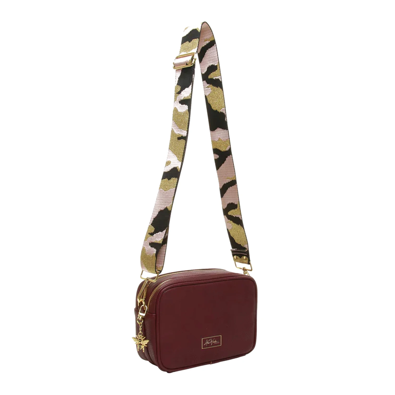 Personalised Cross Body Bag – Plum 4 Personalised Cross Body Bag – Plum - Image 2