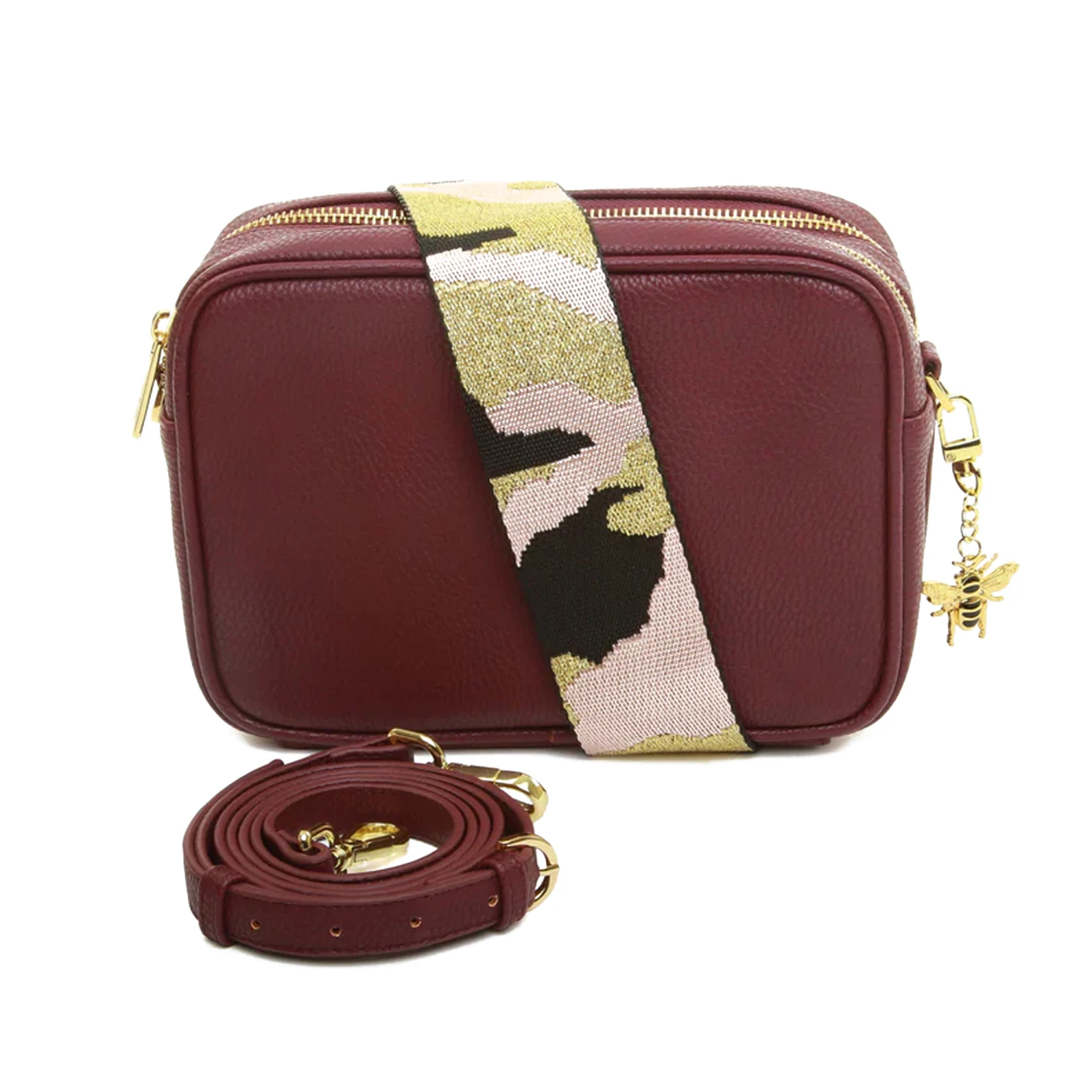 Personalised Cross Body Bag – Plum 3 Personalised Cross Body Bag – Plum