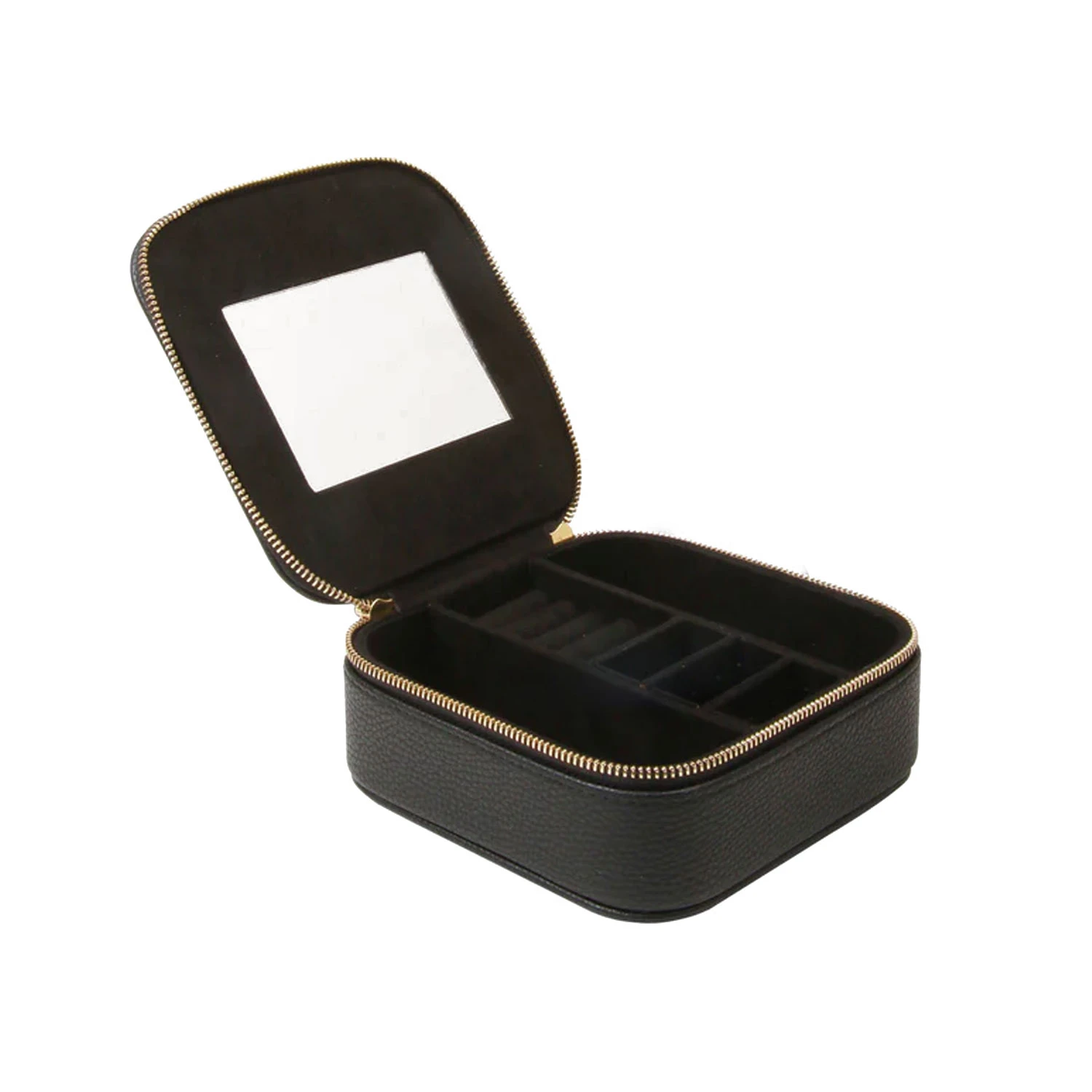 Personalised Travel Jewellery Box – Black 4 Personalised Travel Jewellery Box – Black - Image 2
