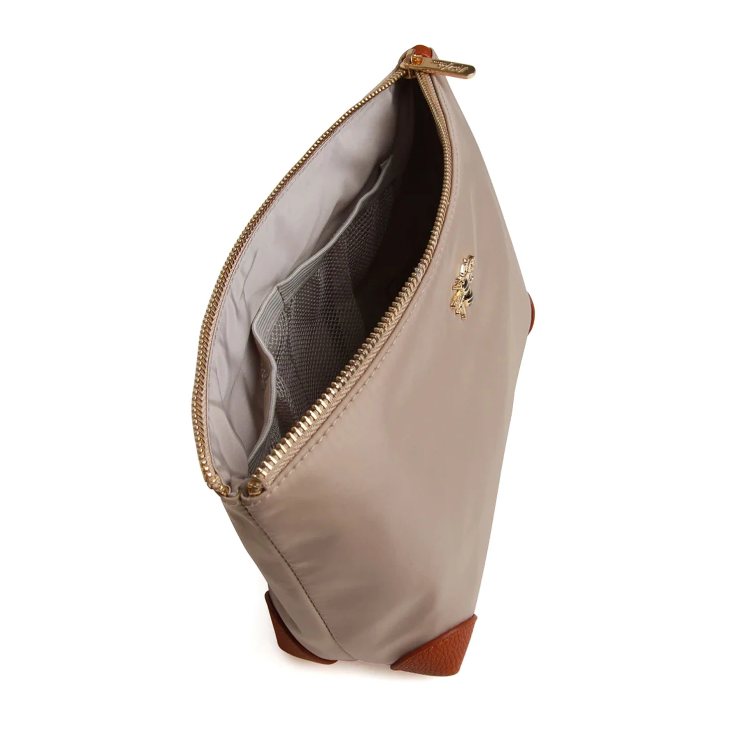 Personalised Harrow Travel Cosmetic Bag – Stone 4 Personalised Harrow Travel Cosmetic Bag – Stone - Image 2