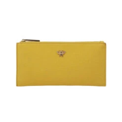 Brunel Purse With Initials – Yellow