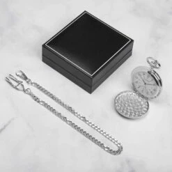 Silver Alpine Arabic Pocket Watch 15 Silver Alpine Arabic Pocket Watch -Fashion Accessories Alpine Silver pocketwatch flat lay scaled 1