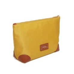 Personalised Harrow Travel Cosmetic Bag – Yellow -Fashion Accessories Aw5892 4