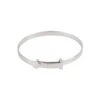 Silver Expandable Heart Baby Bangle -Fashion Accessories B4667