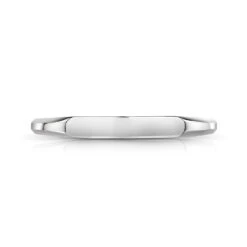 Solid Silver Men’s Flat Top Bangle -Fashion Accessories B4995 3