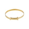 Gold Expandable Heart Baby Bangle 2 Gold Expandable Heart Baby Bangle -Fashion Accessories B5387 4