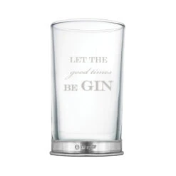 Personalised Pewter “Good Times” Gin Glass