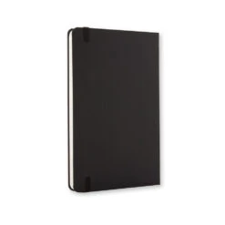 Moleskine Classic Notebook – Black Large 13 Moleskine Classic Notebook – Black Large -Fashion Accessories Black Personalised Notebook hero reverse