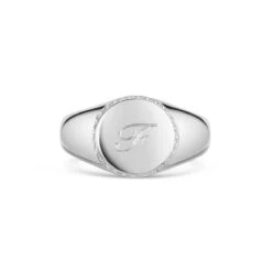 Bottle Cap Personalised Signet Ring – 925 Solid Silver 12 Bottle Cap Personalised Signet Ring – 925 Solid Silver -Fashion Accessories Bottlecap Signet Ring Front Silver