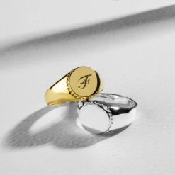 Bottle Cap Personalised Signet Ring – 18K Gold Plated Solid Silver 11 Bottle Cap Personalised Signet Ring – 18K Gold Plated Solid Silver -Fashion Accessories Bottlecap Signet Ring Lifestyle