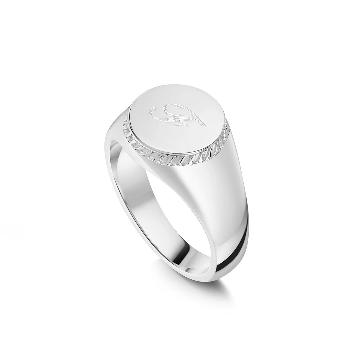 Bottle Cap Personalised Signet Ring – 925 Solid Silver 3 Bottle Cap Personalised Signet Ring – 925 Solid Silver