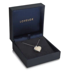 Pink Mother Of Pearl Heart Locket – Silver -Fashion Accessories Bulbous Heart Silver hq scaled 1