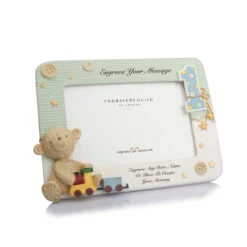 Personalised My First Birthday Blue Photo Frame – 4×6