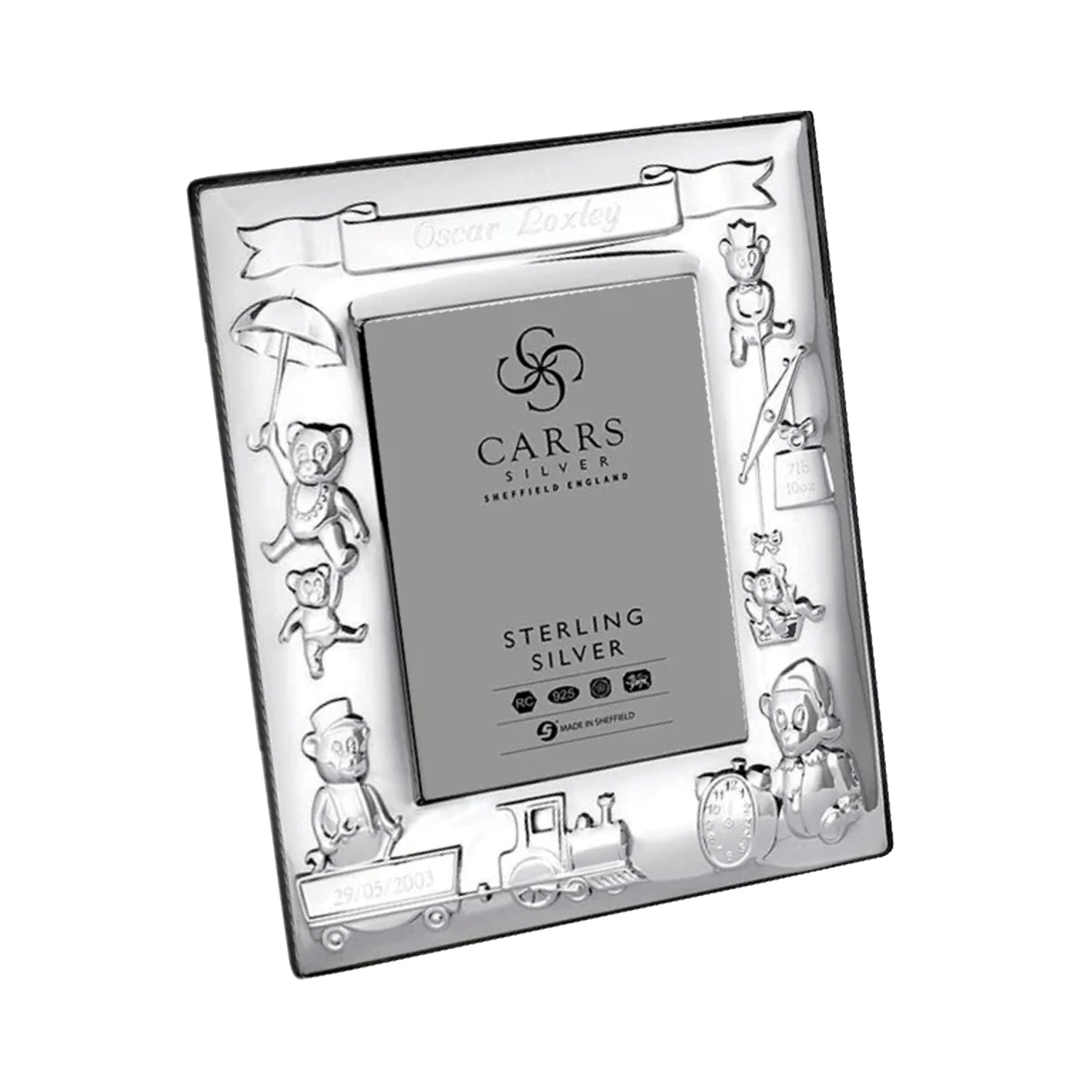 Solid Silver Christening Photo Frame – 4×3 3 Solid Silver Christening Photo Frame – 4×3