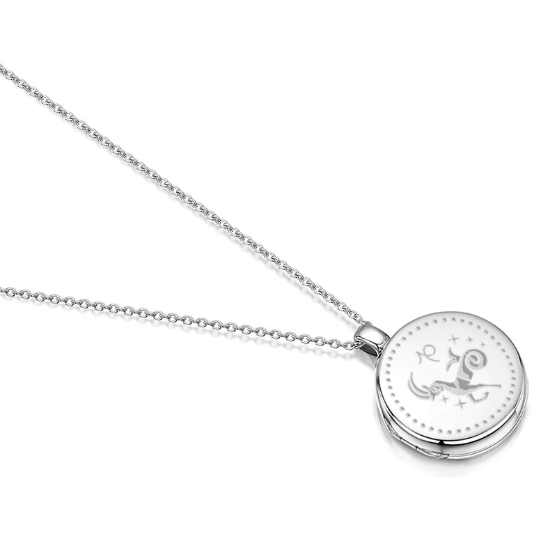 Zodiac Personalised Locket – Silver 4 Zodiac Personalised Locket – Silver - Image 2