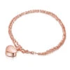 Nugget Chain Heart Urn Ashes Bracelet – Rose Gold -Fashion Accessories DCPD 001836 RGP